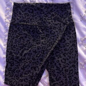 Athleta Black Leopard Print Leggings